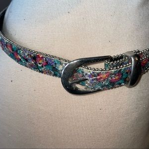 Multi Color Sparkly Design Belt